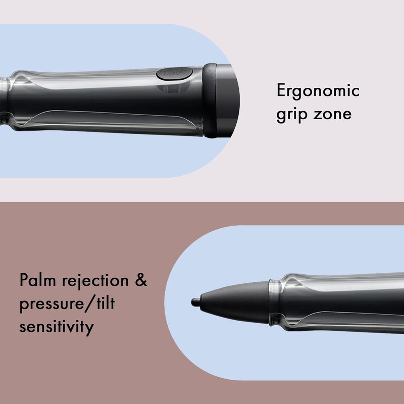 LAMY AL-star EMR black (POM tip) - Stylus Pen for many Android devices - Touchscreen pen with ergonomic grip - precise writing & drawing on digital media - with function button - Image 3
